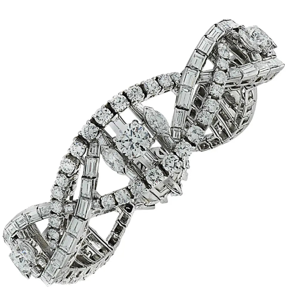 Circa 1970s Oscar Heyman 18 Carat Diamond Bracelet – V38861