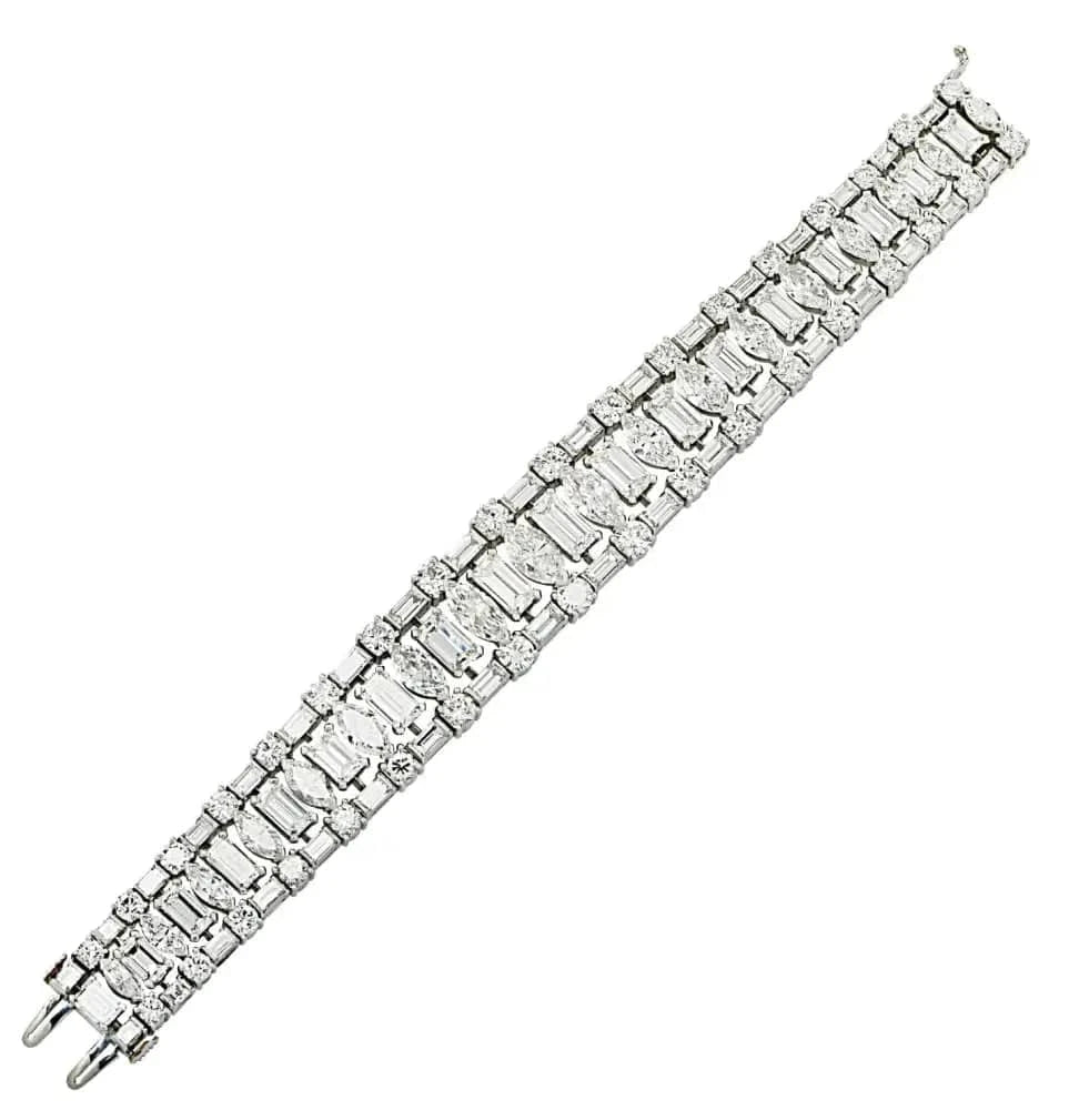 Harry Winston 48 Carat Diamond Bracelet -V44713 - Vivid Diamonds