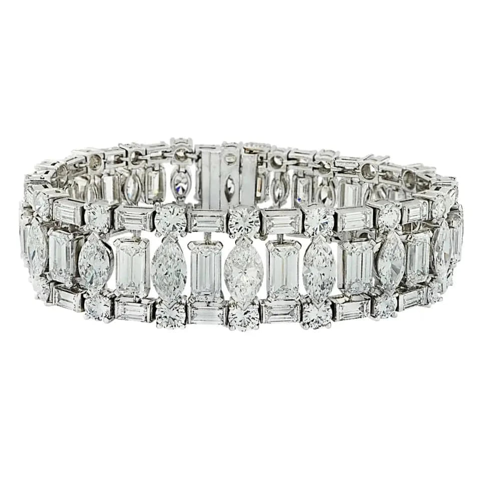 Harry Winston 48 Carat Diamond Bracelet -V44713 - Vivid Diamonds