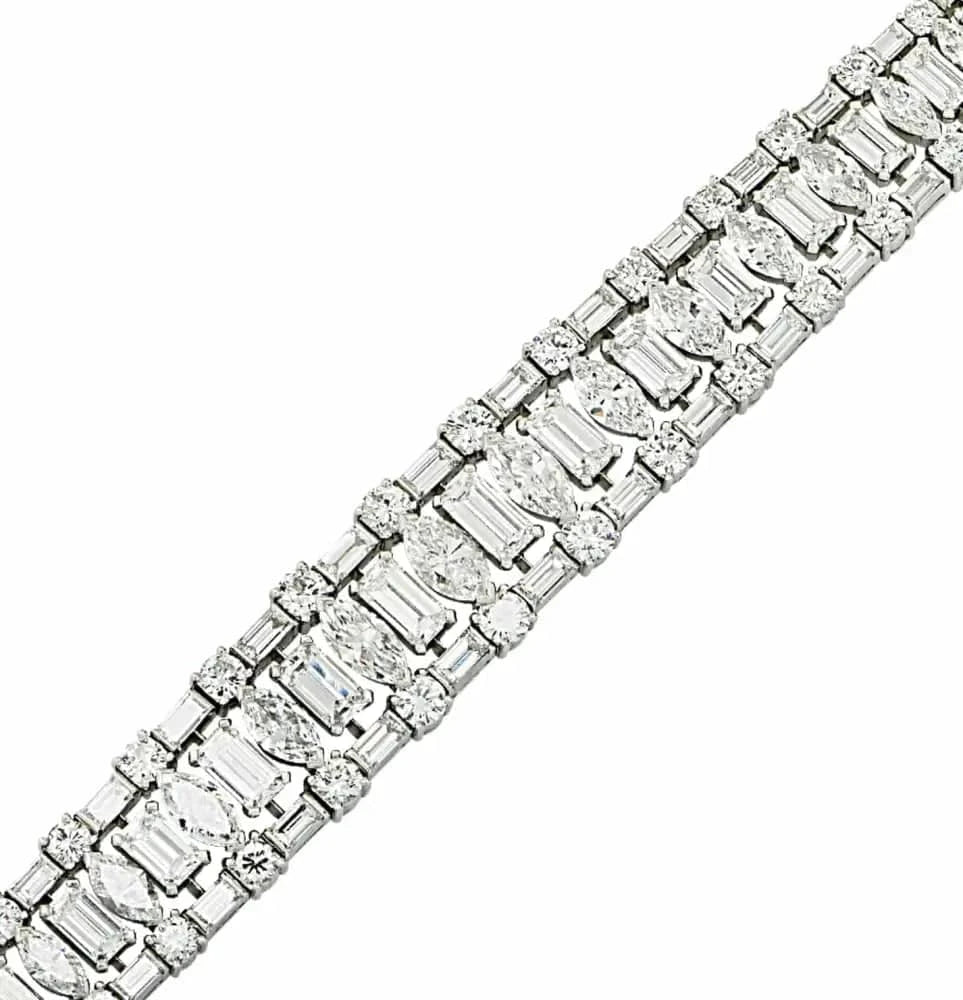 Harry Winston 48 Carat Diamond Bracelet -V44713 - Vivid Diamonds