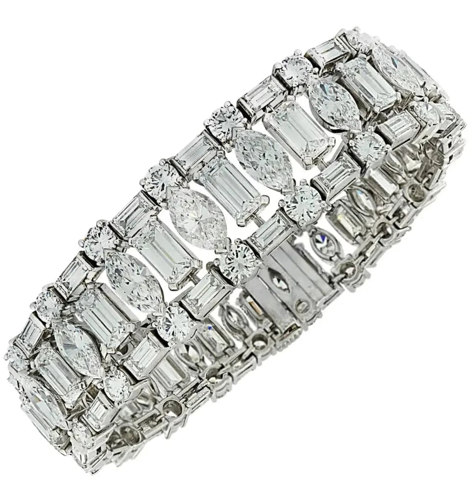 Harry Winston 48 Carat Diamond Bracelet -V44713 - Vivid Diamonds