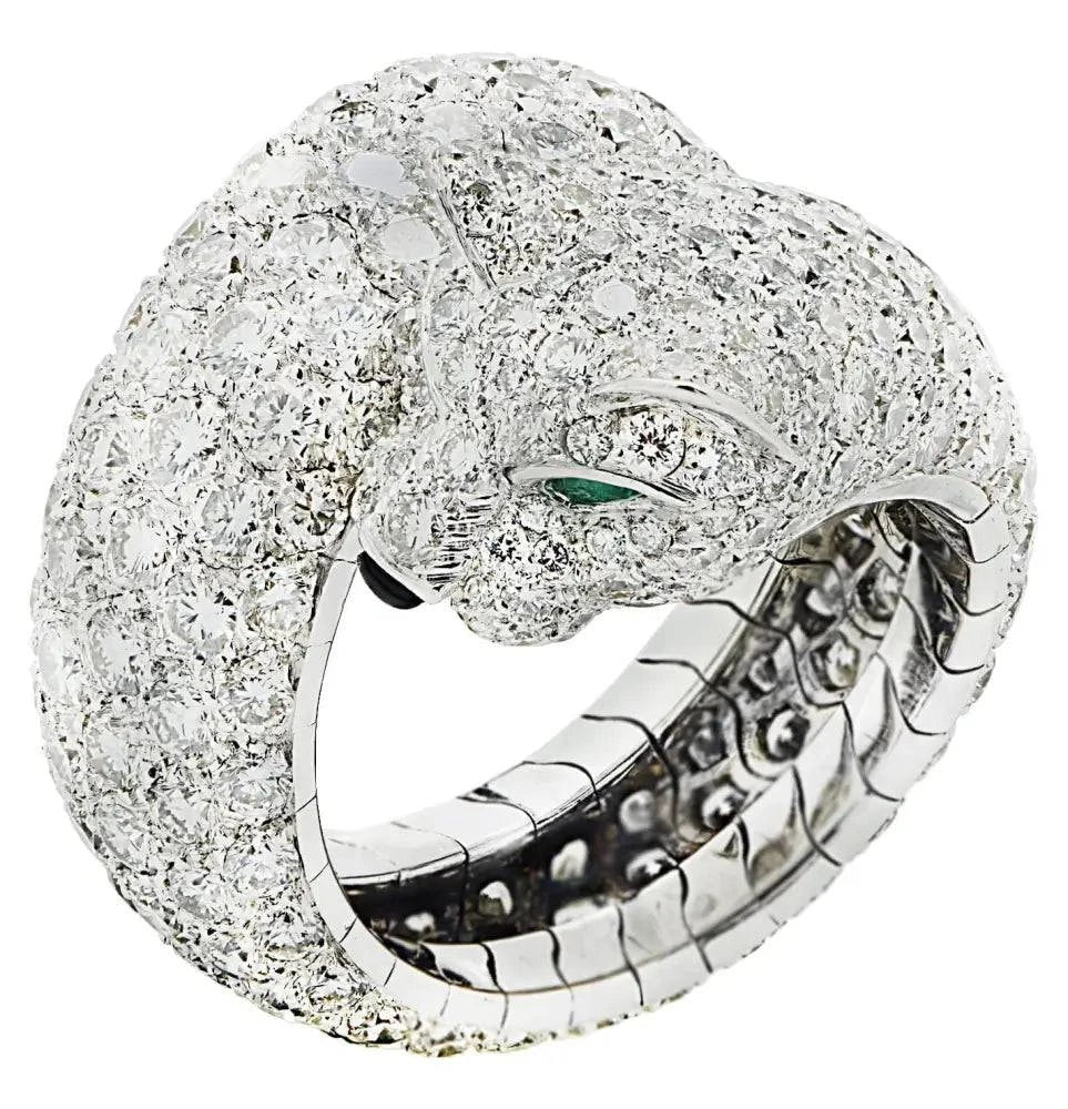 Panthere de Cartier 6.50 Carat Diamond Ring -V46337 - Vivid Diamonds