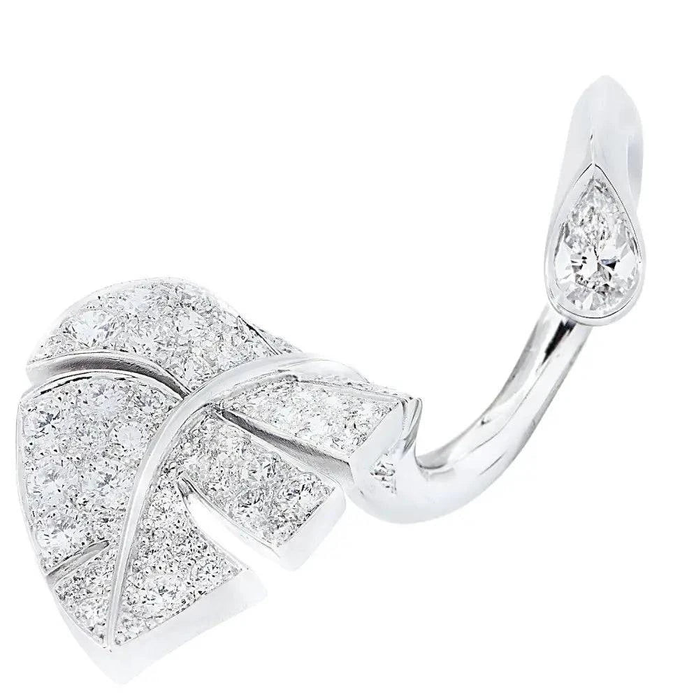 Van Cleef & Arpels Diamond Virevolte Between the Finger Leaf Ring -V46470