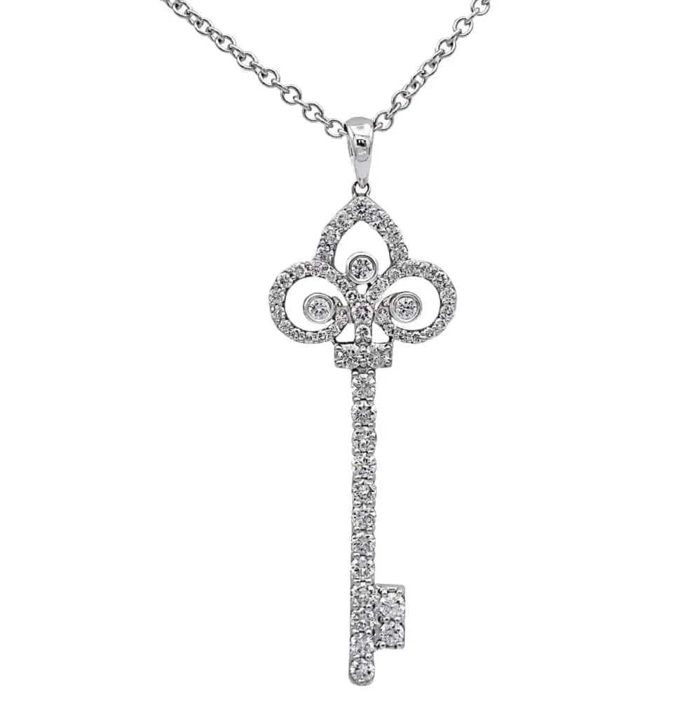 Vivid Diamonds 1.25 Carat Diamond Key Necklace -V32273 - Vivid Diamonds