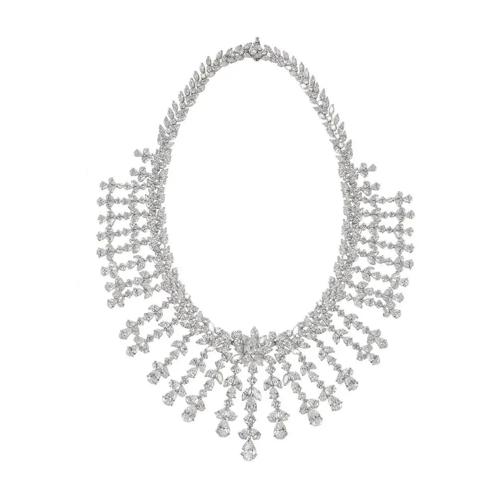 Vivid Diamonds 119.13 Carat Diamond Bib Necklace -V43650 - Vivid Diamonds