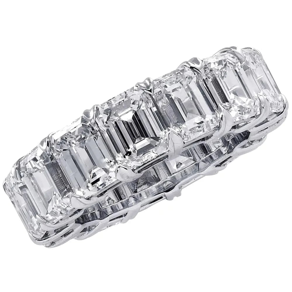 Vivid Diamonds 15.23 Carat Emerald Cut Eternity Band -V25174