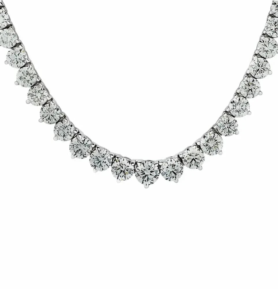 Vivid Diamonds 15.68 Carat Riviere Necklace -V41983 - Vivid Diamonds