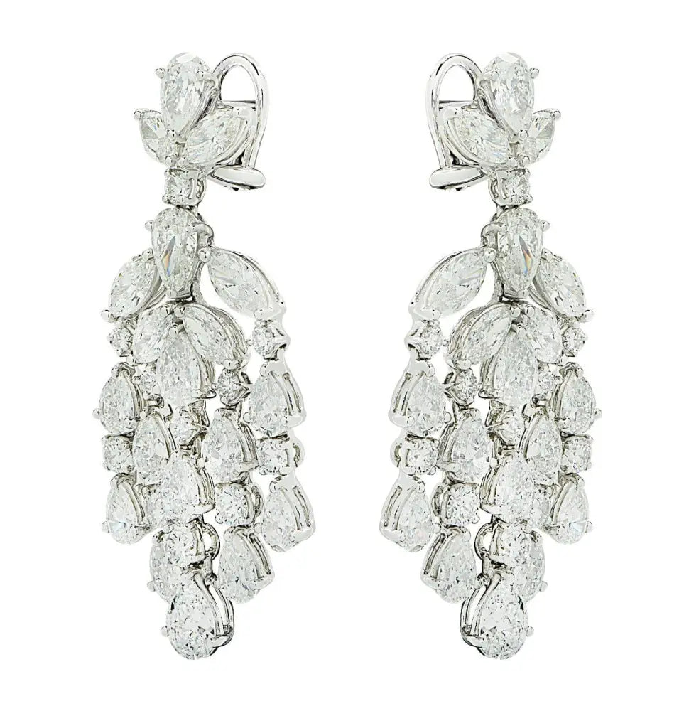 Vivid Diamonds 19 Carat Diamond Dangle Earrings -V44748