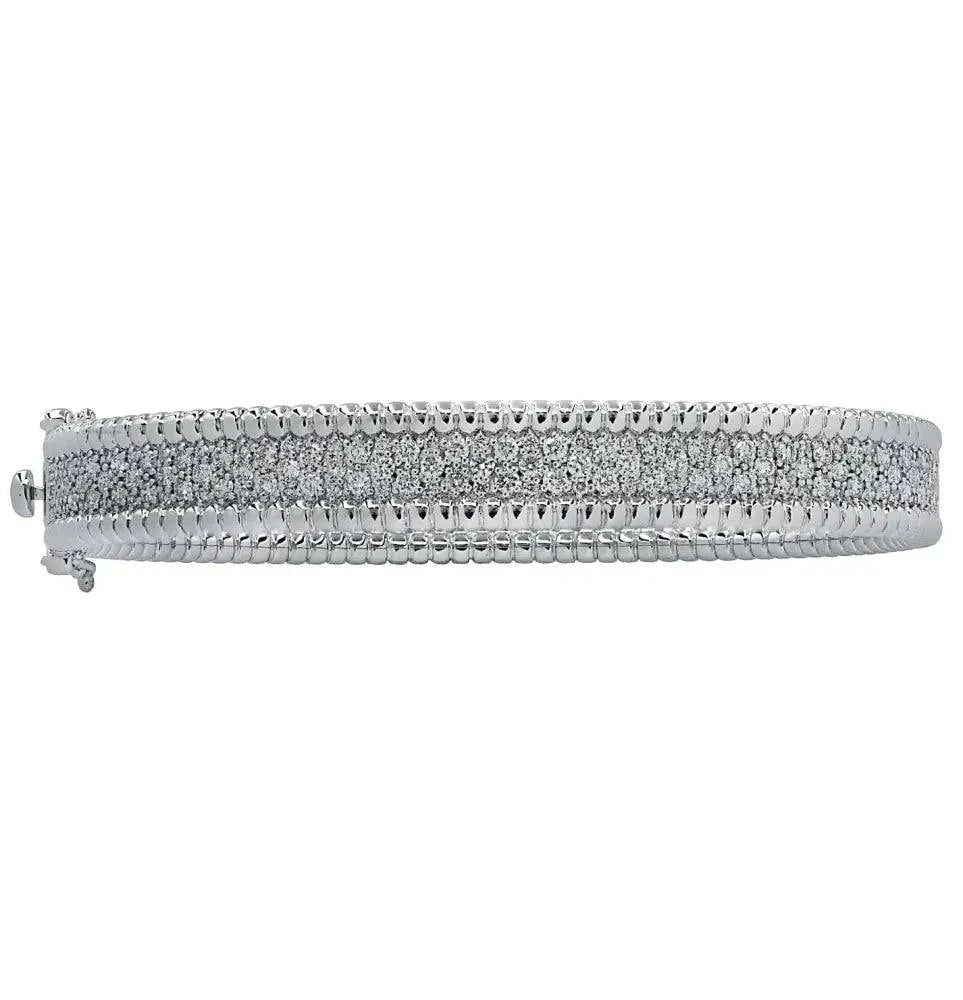 Vivid Diamonds 2.88 Carat Diamond Bangle Bracelet -V37490 - Vivid Diamonds