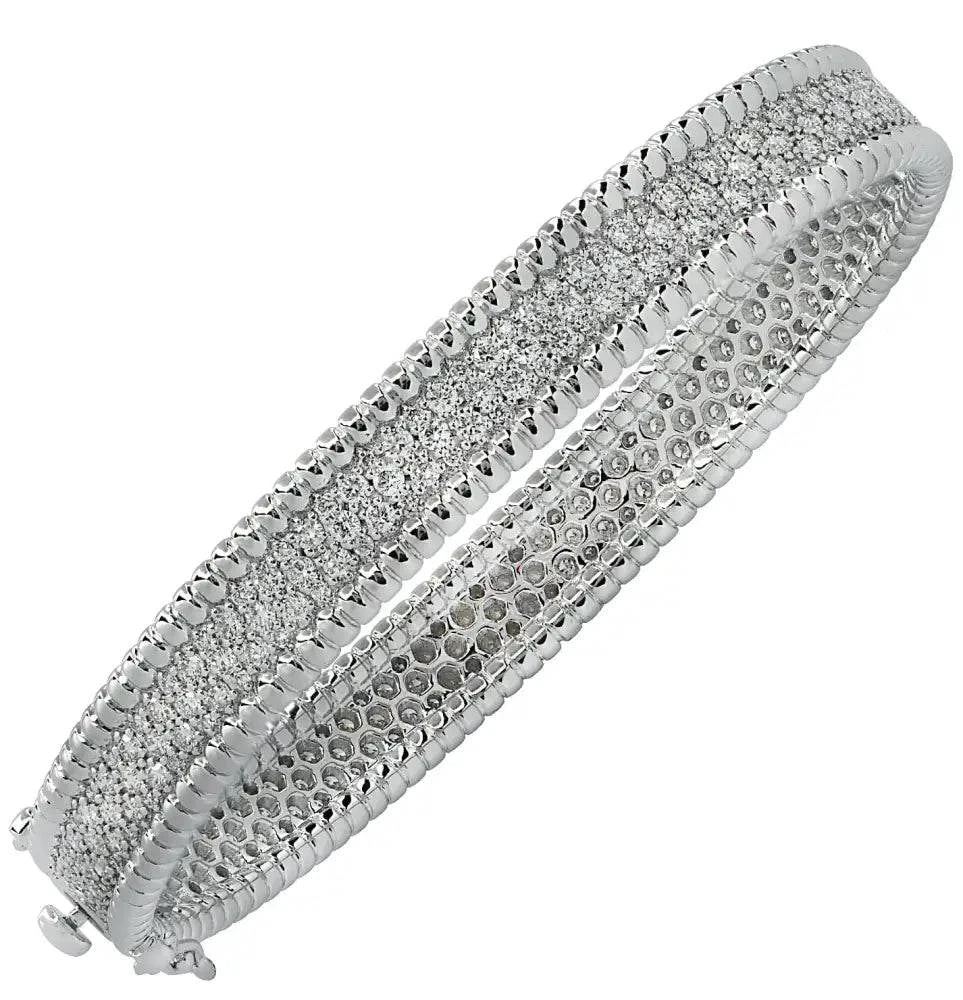 Vivid Diamonds 2.88 Carat Diamond Bangle Bracelet -V37490 - Vivid Diamonds