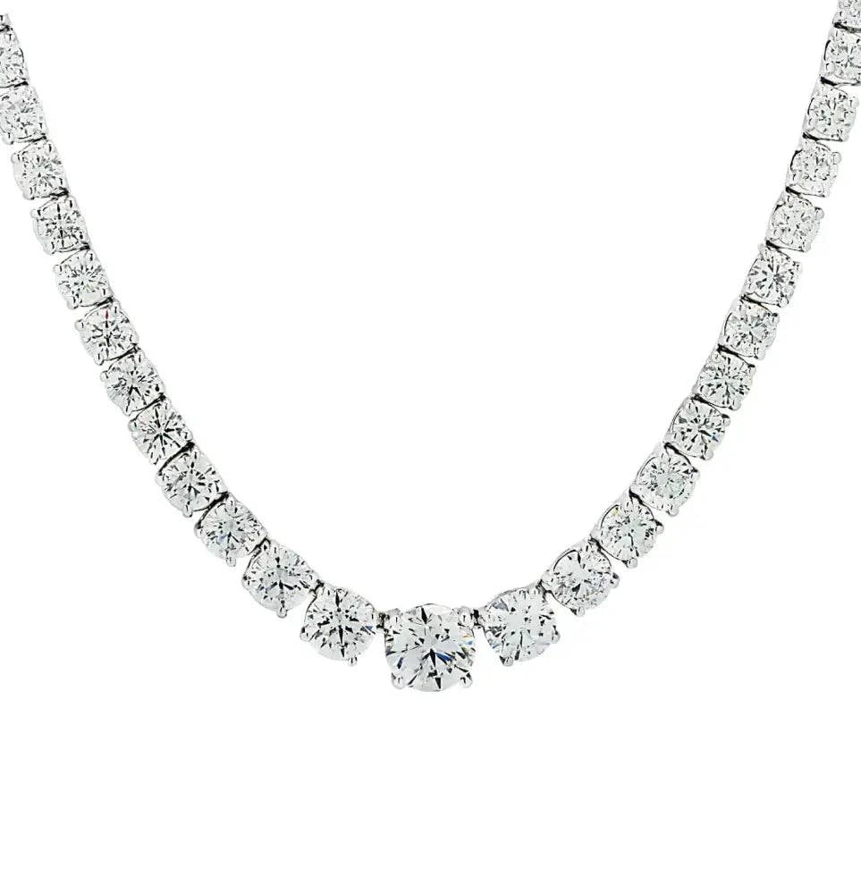 Vivid Diamonds 24.88 Carat Diamond Riviera Necklace - V46394