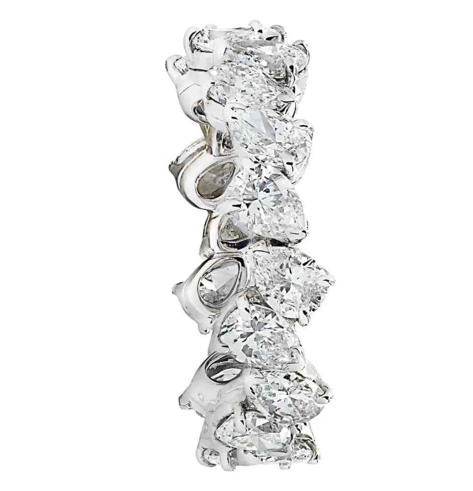 Vivid Diamonds 3.29ct Pear Shape Diamond Eternity Band -V41641 - Vivid Diamonds