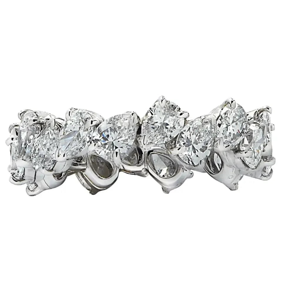 Vivid Diamonds 3.29ct Pear Shape Diamond Eternity Band -V41641 - Vivid Diamonds