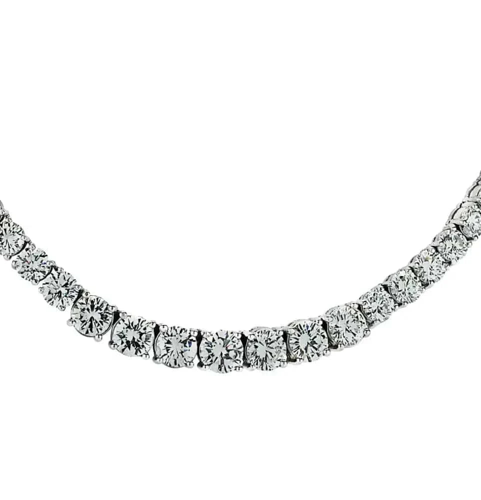 Vivid Diamonds 39.22 Carat Diamond Riviera Necklace - V37136