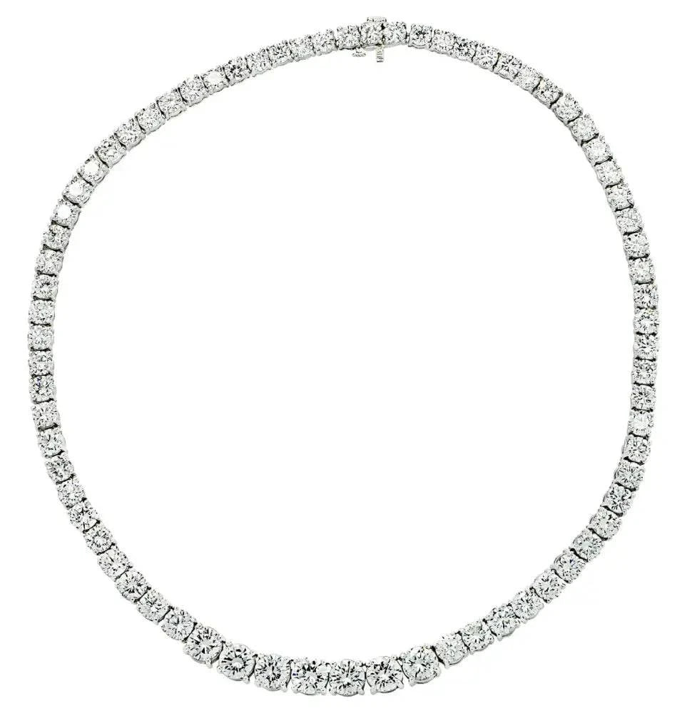 Vivid Diamonds 39.22 Carat Diamond Riviera Necklace - V37136