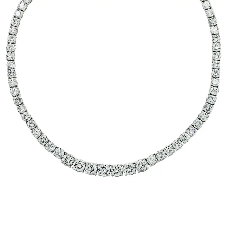 Vivid Diamonds 39.22 Carat Diamond Riviera Necklace - V37136