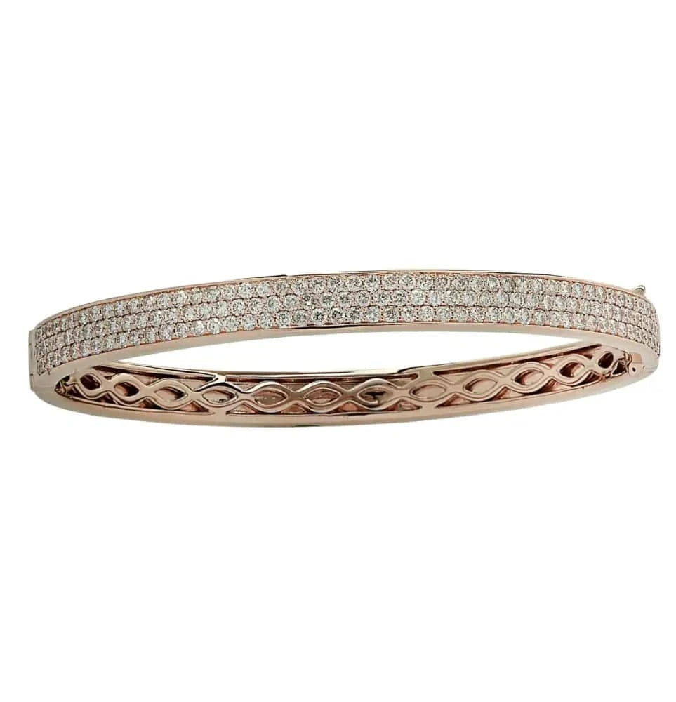 Vivid Diamonds 4.34 carat Diamond Bangle Bracelet -V45669 - Vivid Diamonds