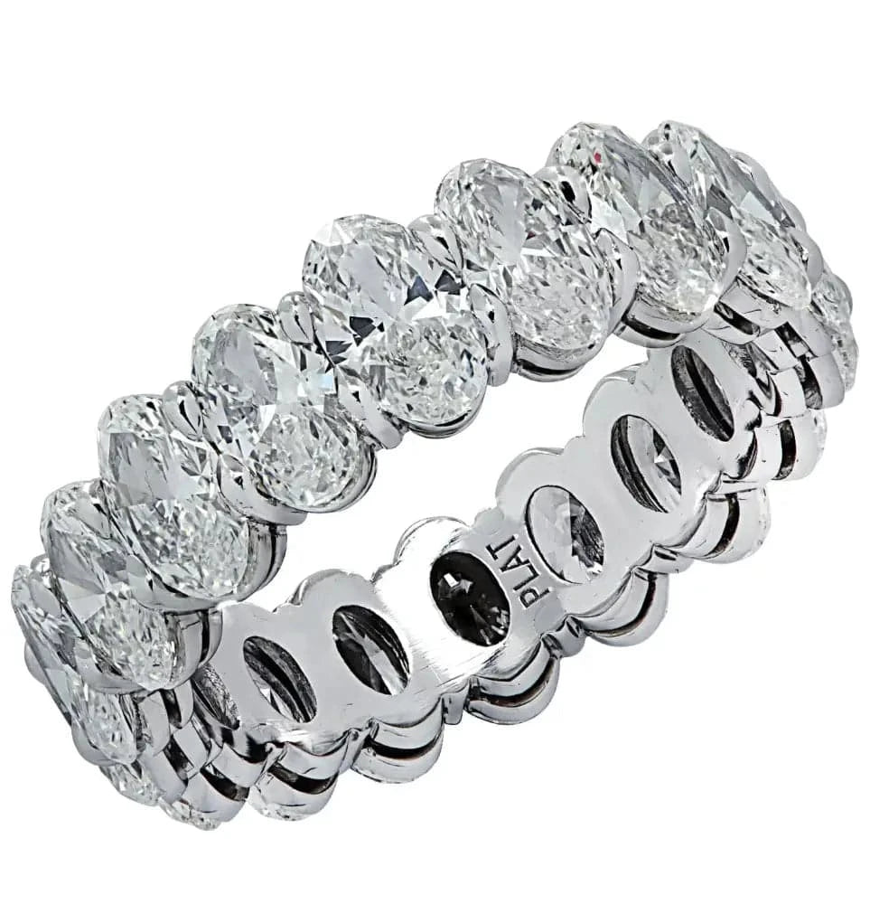 Vivid Diamonds 4.96 Carat Oval Diamond Eternity Band-V30207 - Vivid Diamonds