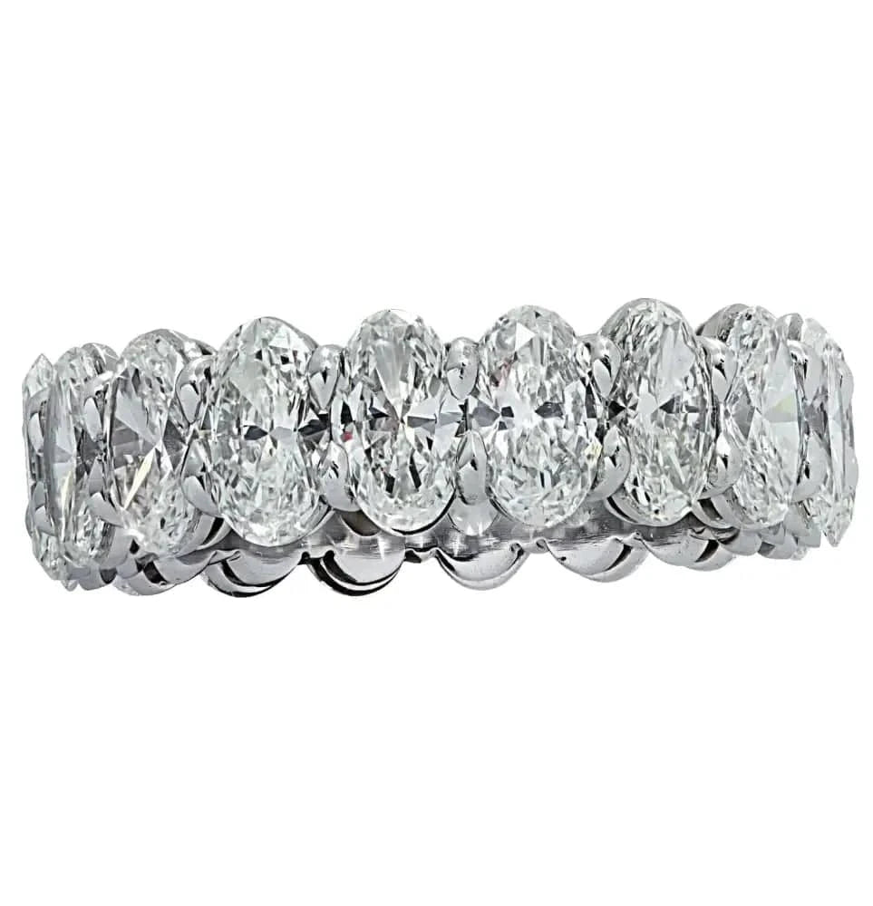 Vivid Diamonds 4.96 Carat Oval Diamond Eternity Band-V30207 - Vivid Diamonds