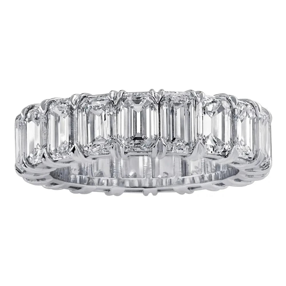 Vivid Diamonds 5.12 Carat Emerald Cut Diamond Eternity Band -V24744 - Vivid Diamonds