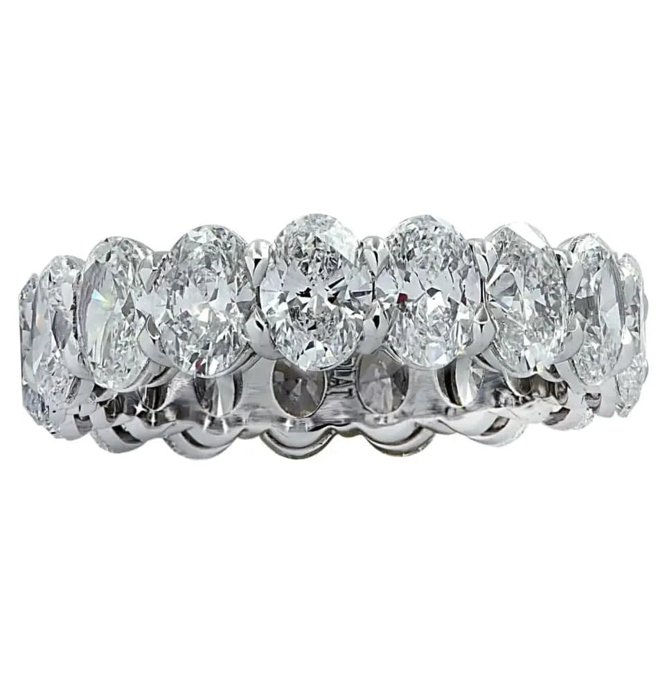 Vivid Diamonds 5.32 Carat Oval Cut Diamond Eternity Band - V31369