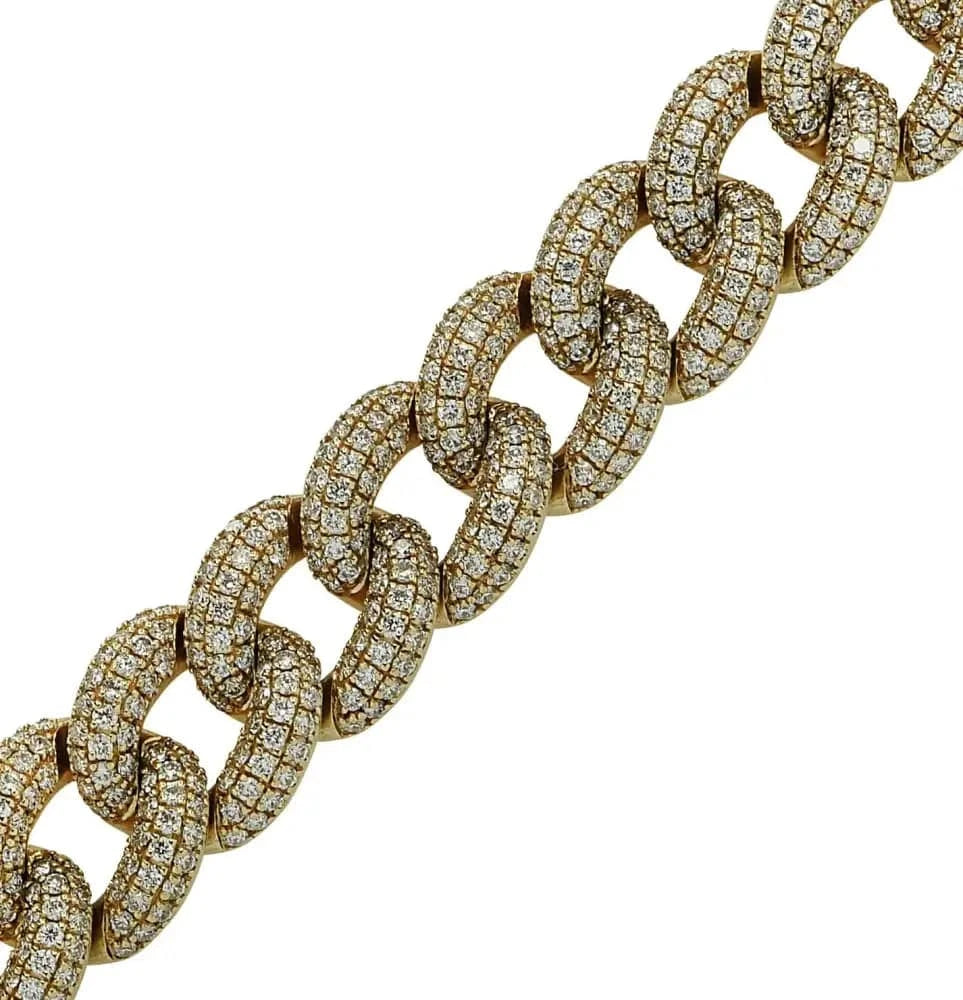 Vivid Diamonds 5.46ct Cuban Link Bracelet -V42163 - Vivid Diamonds