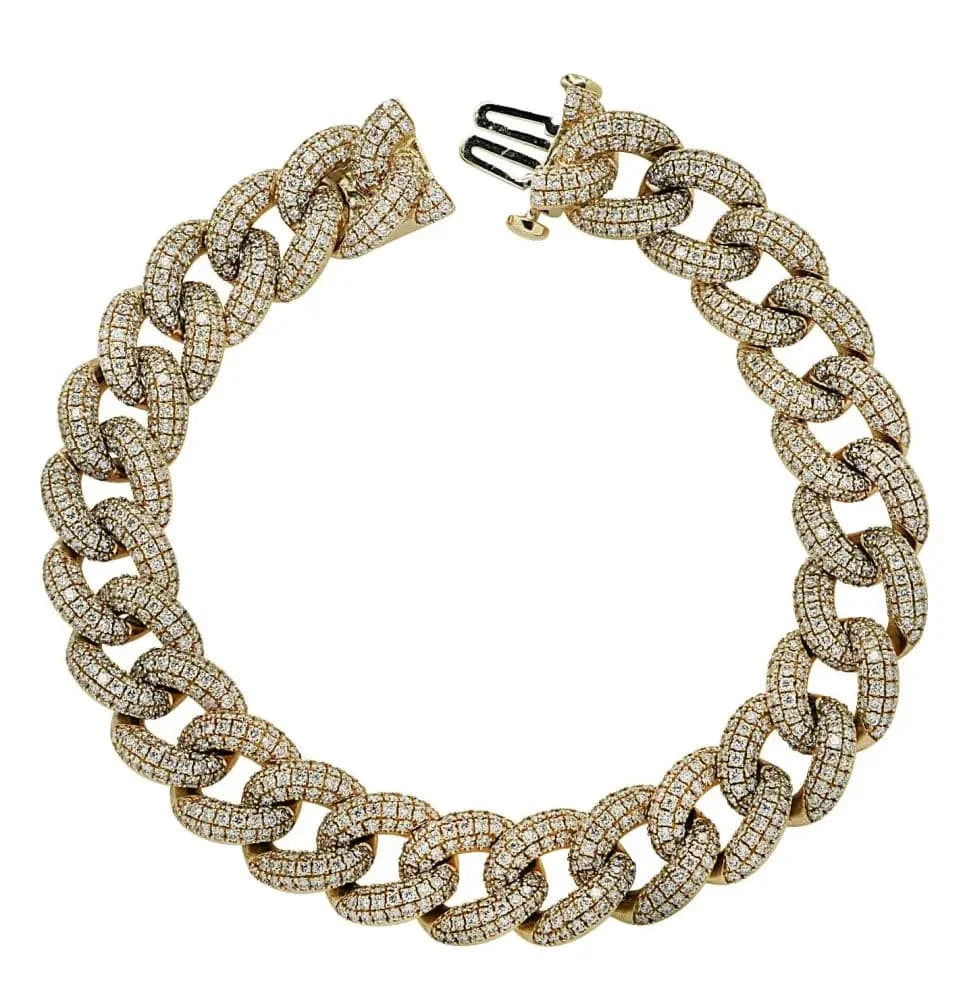 Vivid Diamonds 5.46ct Cuban Link Bracelet -V42163 - Vivid Diamonds