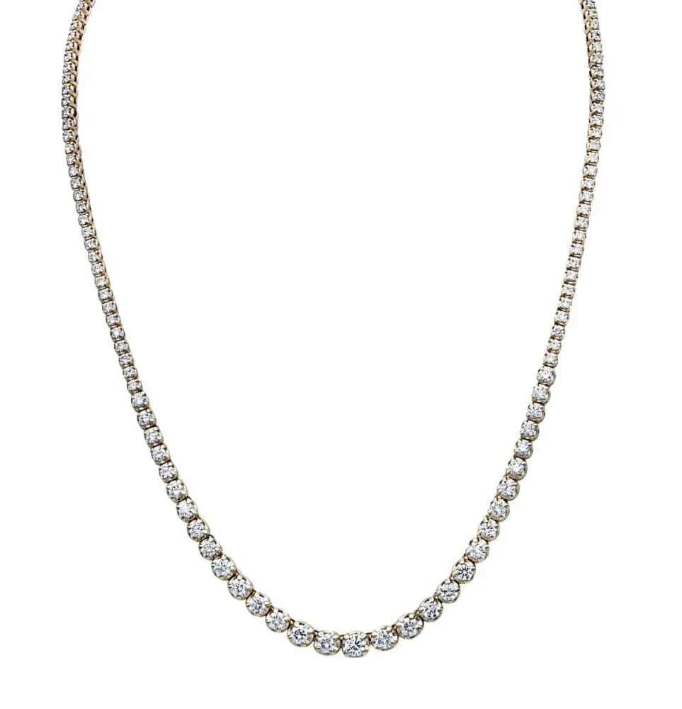 Vivid Diamonds 6.70 Carat Diamond Riviere Necklace -V37981 - Vivid Diamonds