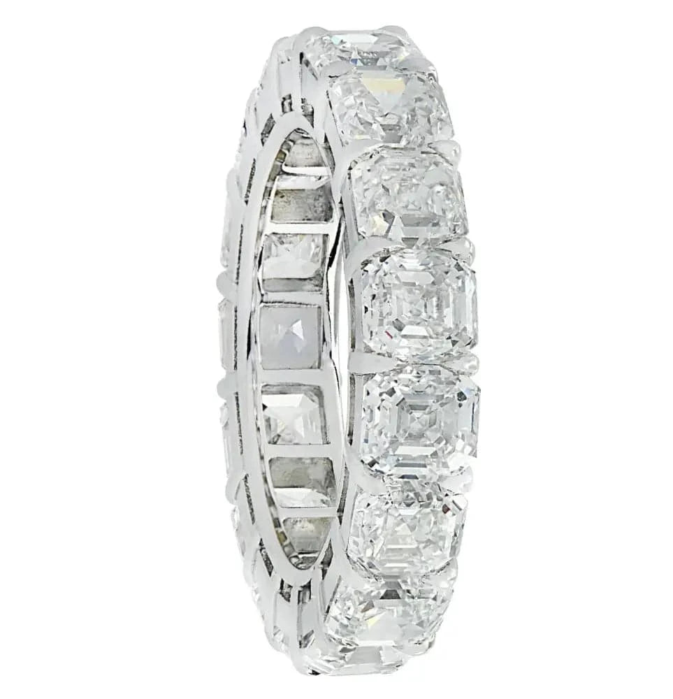 Vivid Diamonds 8.75 Carat Asscher Cut Diamond Eternity Band -V35225 - Vivid Diamonds