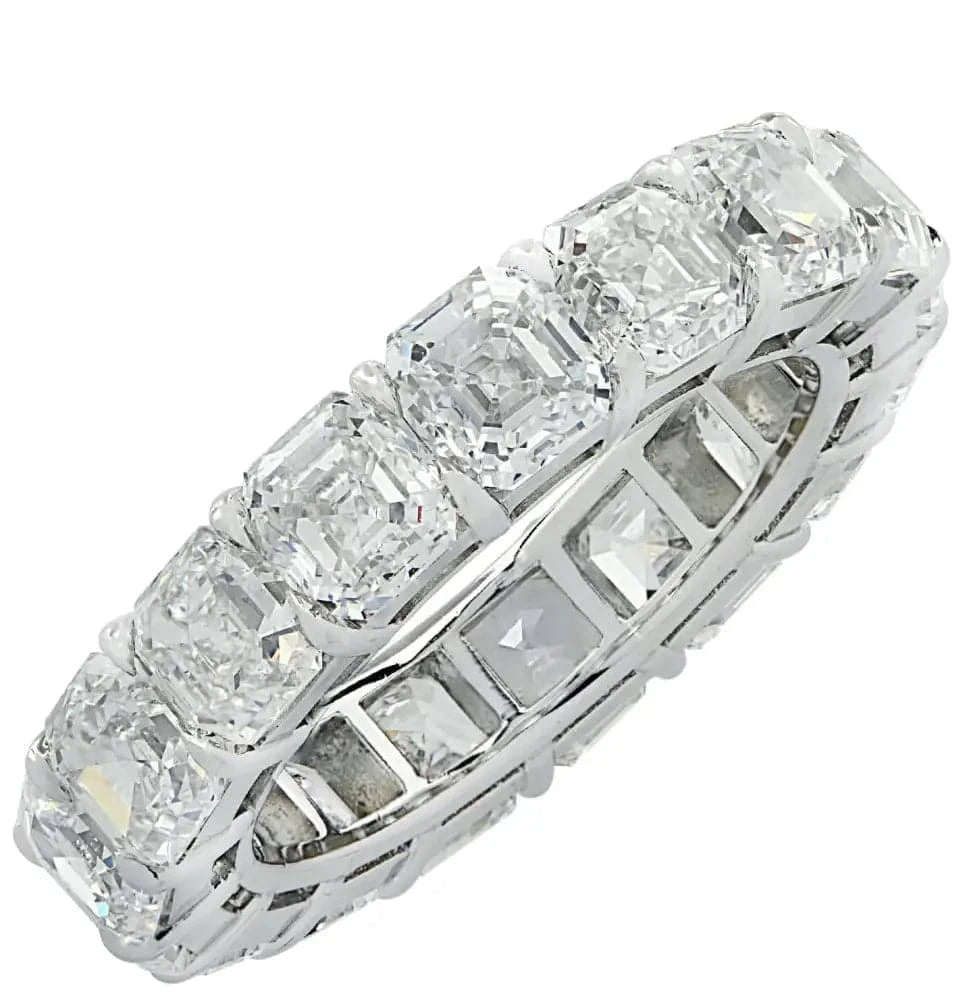 Vivid Diamonds 8.75 Carat Asscher Cut Diamond Eternity Band -V35225 - Vivid Diamonds