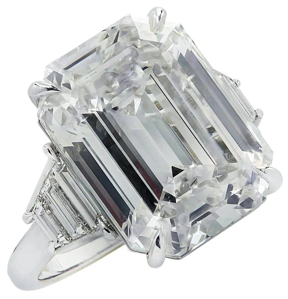 Vivid Diamonds GIA Certified 11.78 Carat Emerald Cut Diamond Engagement Ring -V37164 - Vivid Diamonds