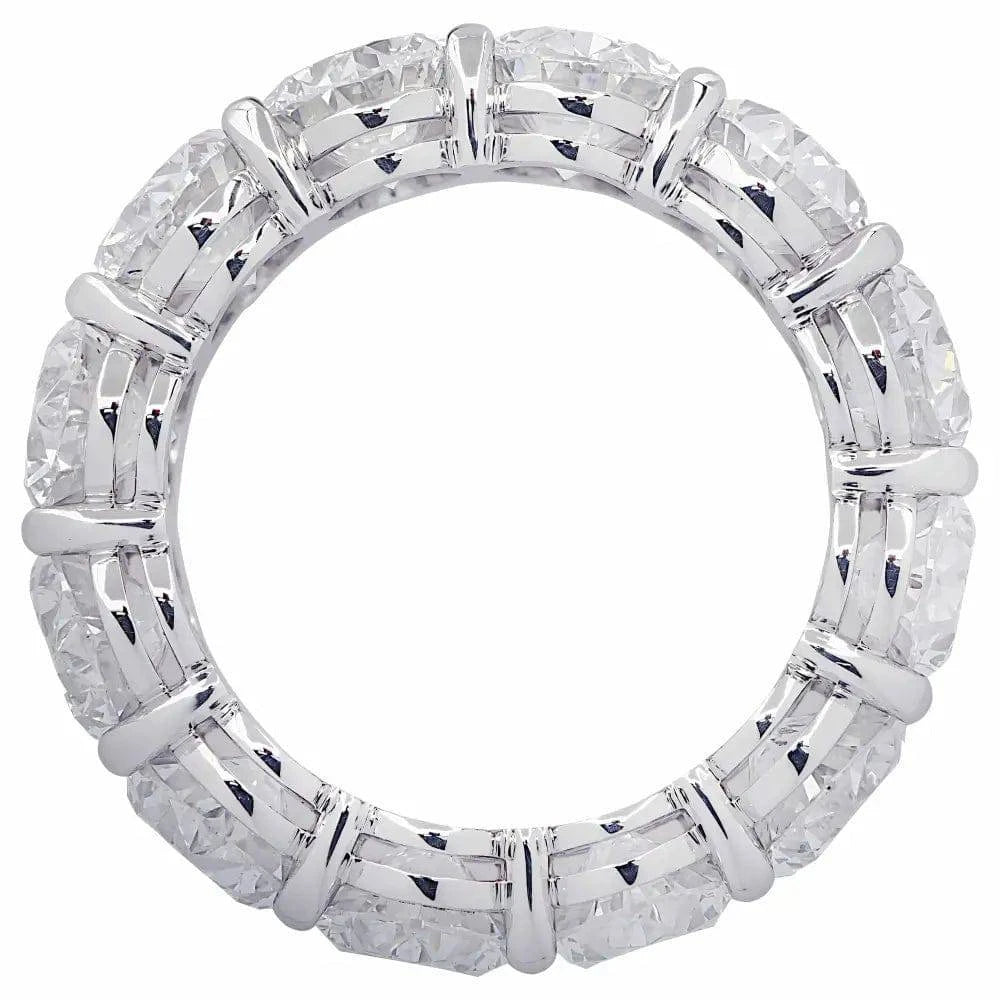 Vivid DIamonds GIA Certified 12.10 Carat Oval Cut Diamond Eternity Band - V36573 - Vivid Diamonds