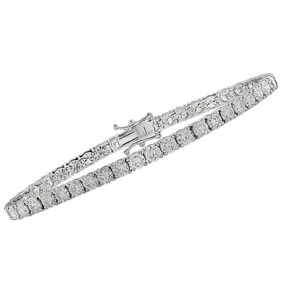 Vivid Diamonds GIA Certified 14.57 Carat Diamond Tennis Bracelet -V36671 - Vivid Diamonds