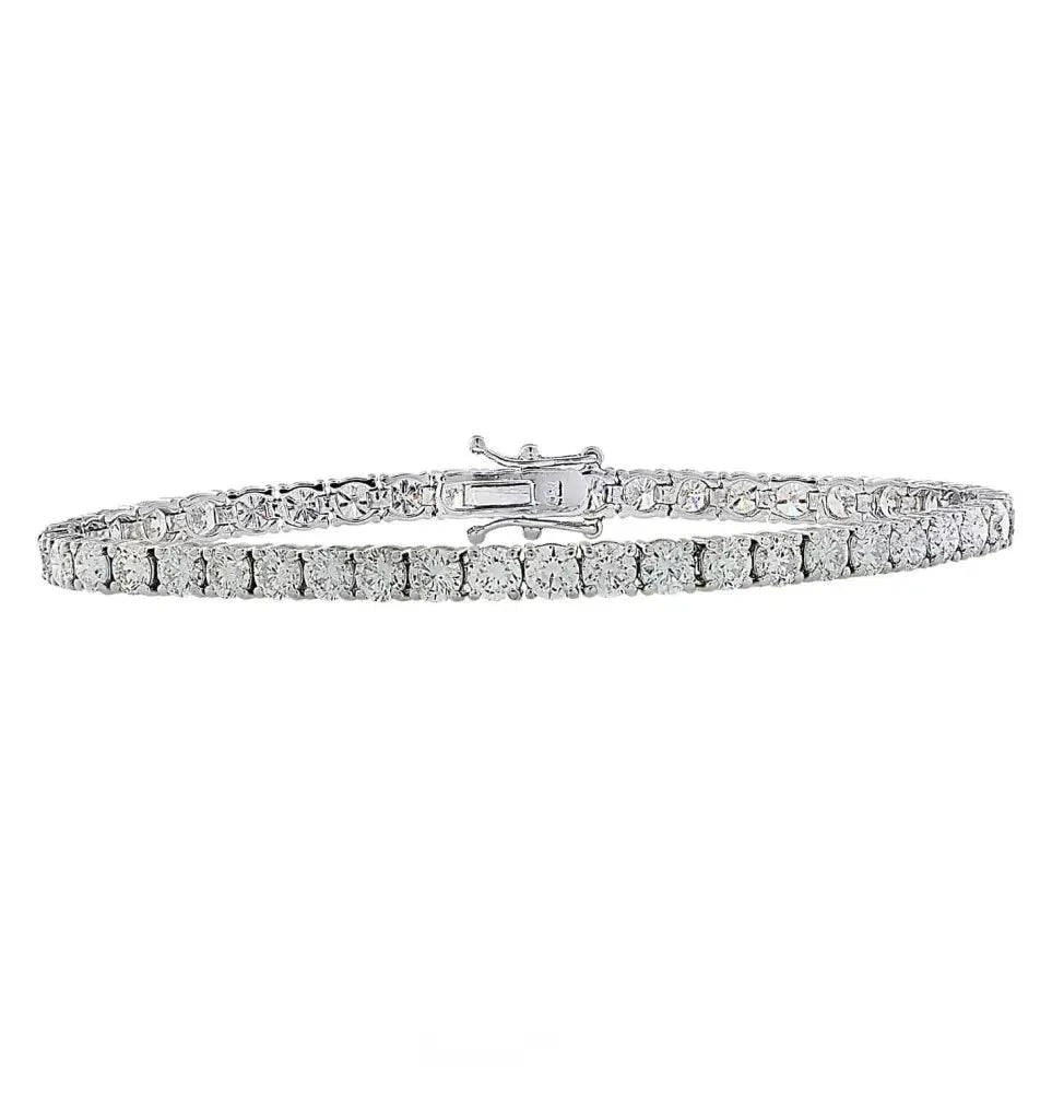 Vivid Diamonds GIA Certified 14.57 Carat Diamond Tennis Bracelet -V36671 - Vivid Diamonds