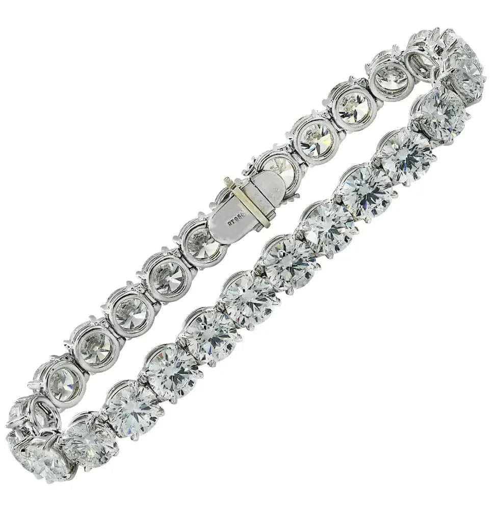 Vivid Diamonds GIA Certified 26.78 Carat Diamond Tennis Bracelet-  V35596 - Vivid Diamonds