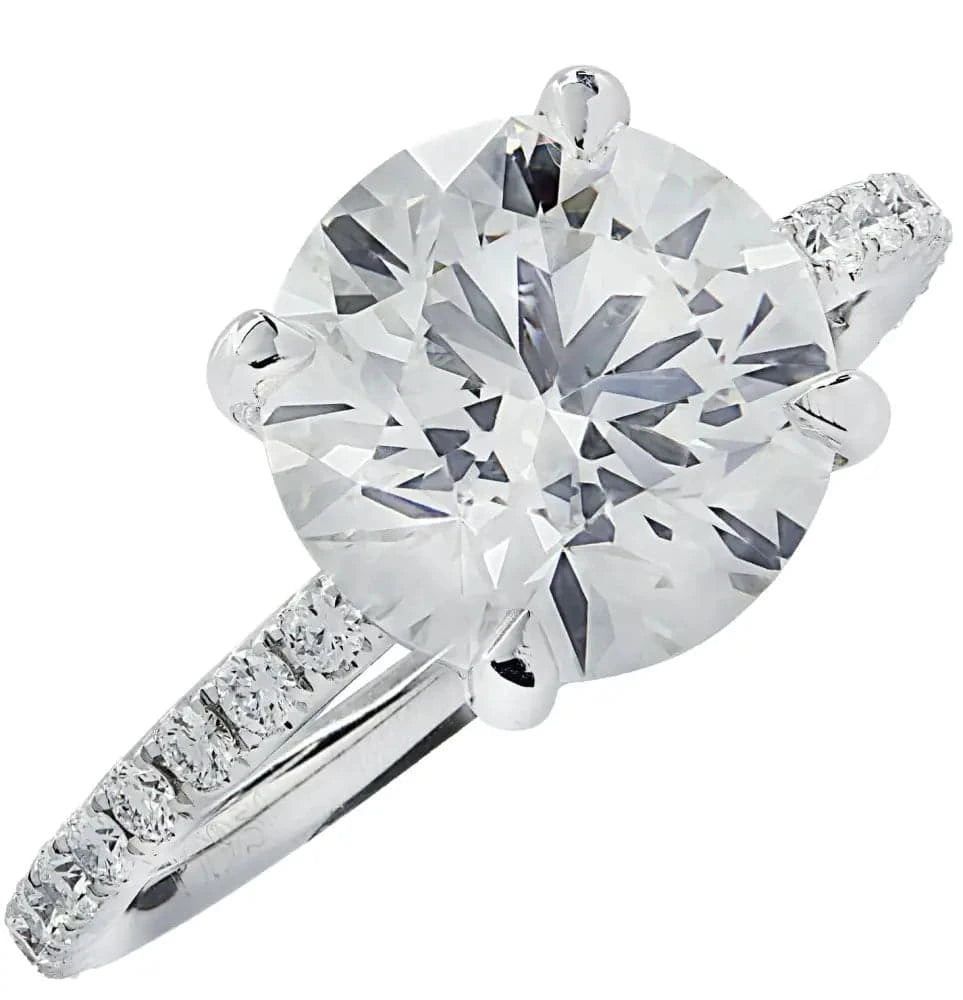 Vivid Diamonds GIA Certified 3.56 Carat Diamond Engagement Ring -V30679