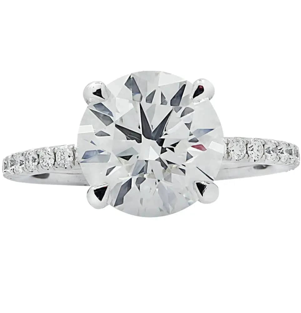 Vivid Diamonds GIA Certified 3.56 Carat Diamond Engagement Ring -V30679