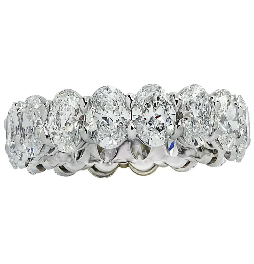 Vivid Diamonds GIA Certified 5.39 Carat Oval Eternity Band-V31934 - Vivid Diamonds