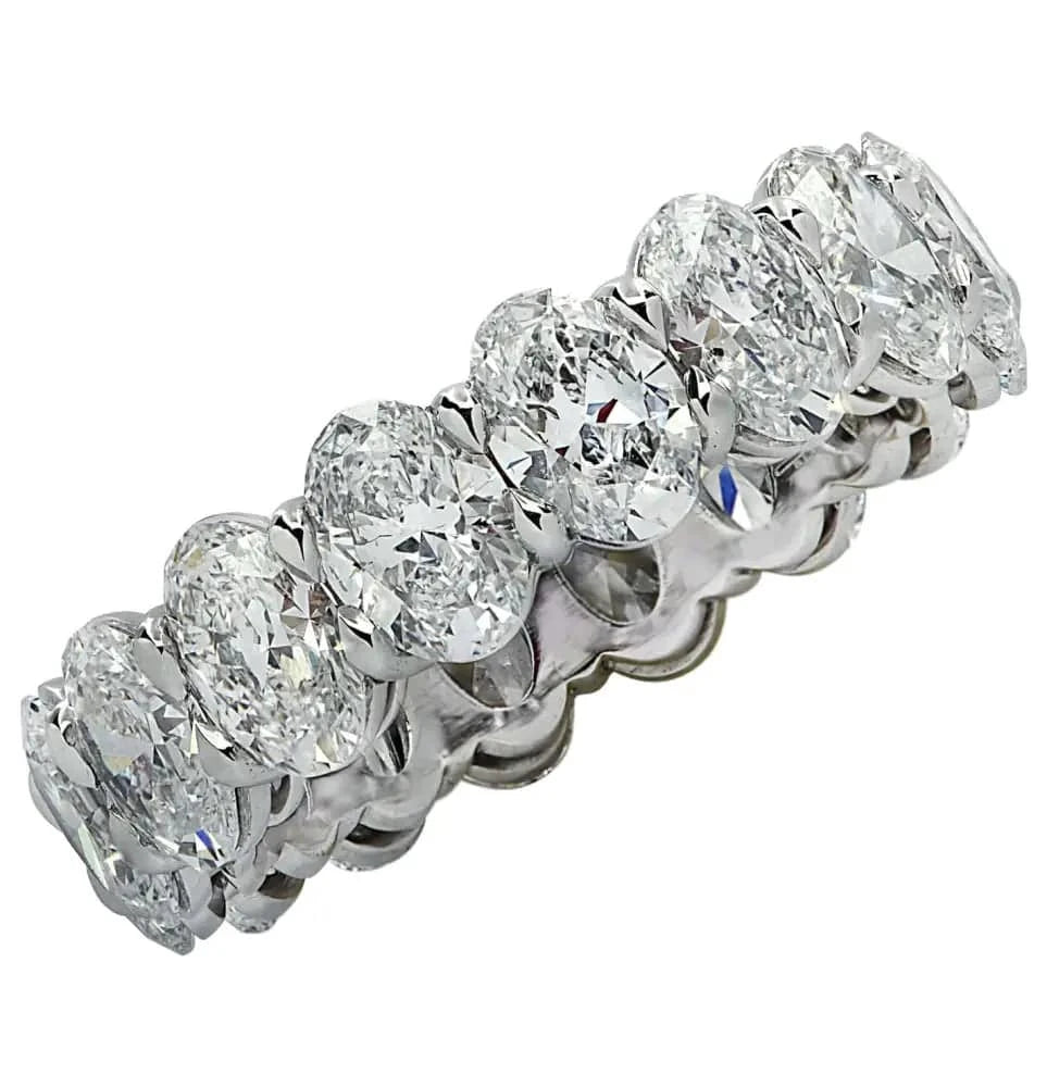 Vivid Diamonds GIA Certified 5.39 Carat Oval Eternity Band-V31934 - Vivid Diamonds