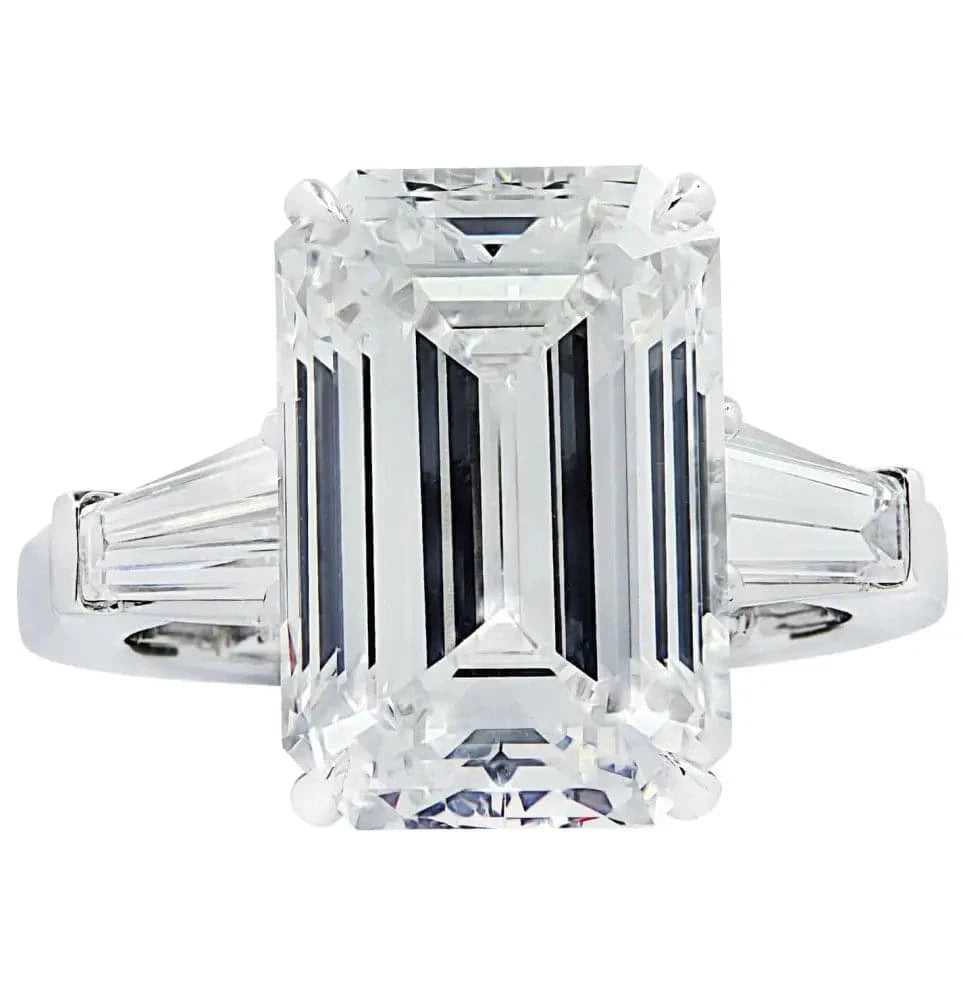 Vivid Diamonds GIA Certified 7.52 Carat Emerald Cut Engagement Ring -V42392