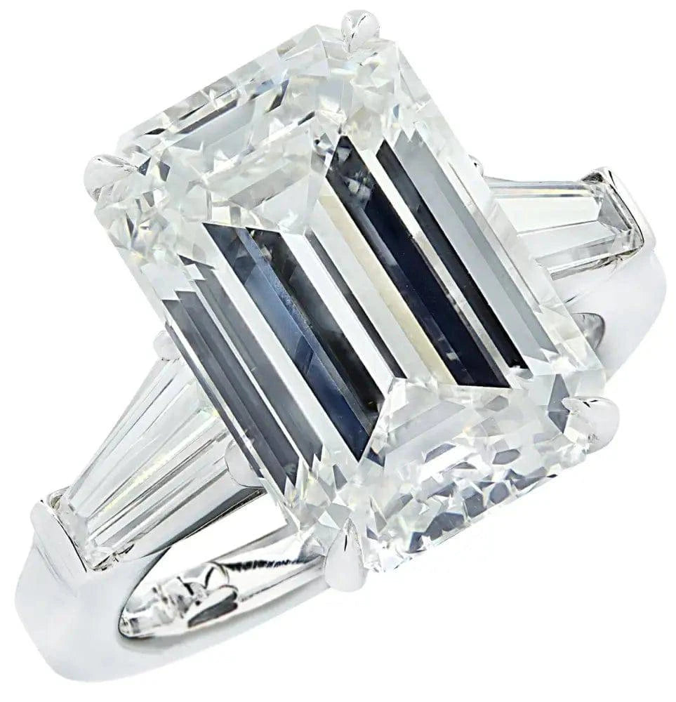 Vivid Diamonds GIA Certified 7.52 Carat Emerald Cut Engagement Ring -V42392