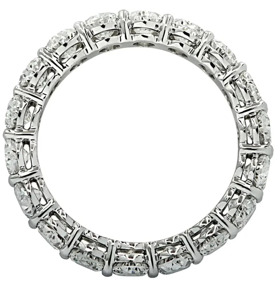 Vivid Diamonds GIA Certified 7.55 Carat Oval Cut Diamond Eternity Band -V32772 - Vivid Diamonds