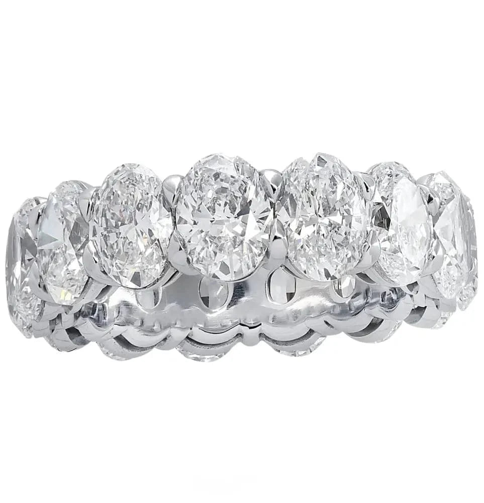 Vivid Diamonds GIA Certified 7.90 Carat Oval Eternity Band -V26115 - Vivid Diamonds