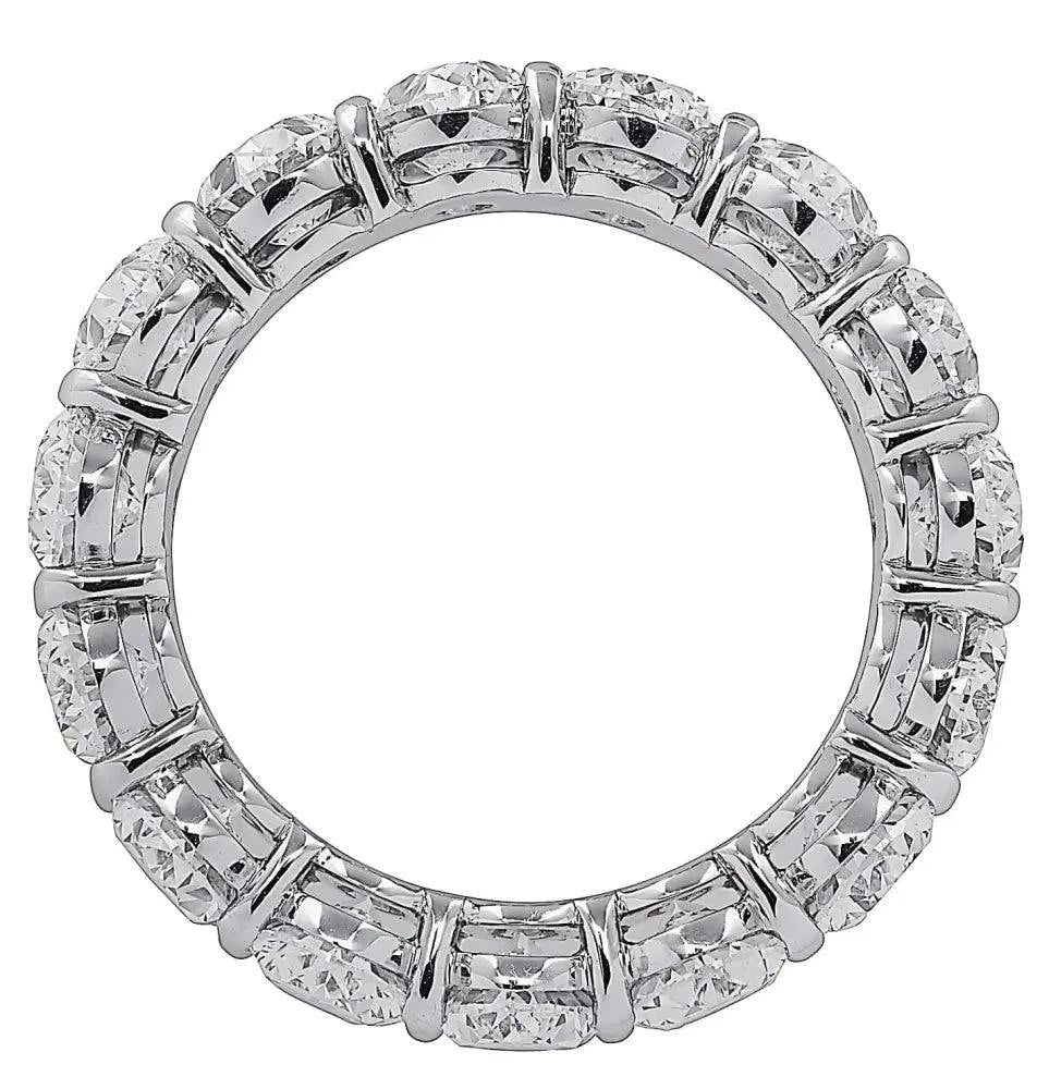 Vivid Diamonds GIA Certified 7.90 Carat Oval Eternity Band -V26115 - Vivid Diamonds