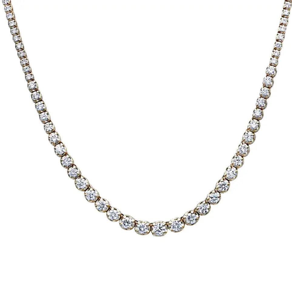 Vivid Diamonds 6.70 Carat Diamond Riviere Necklace -V37981 - Vivid Diamonds