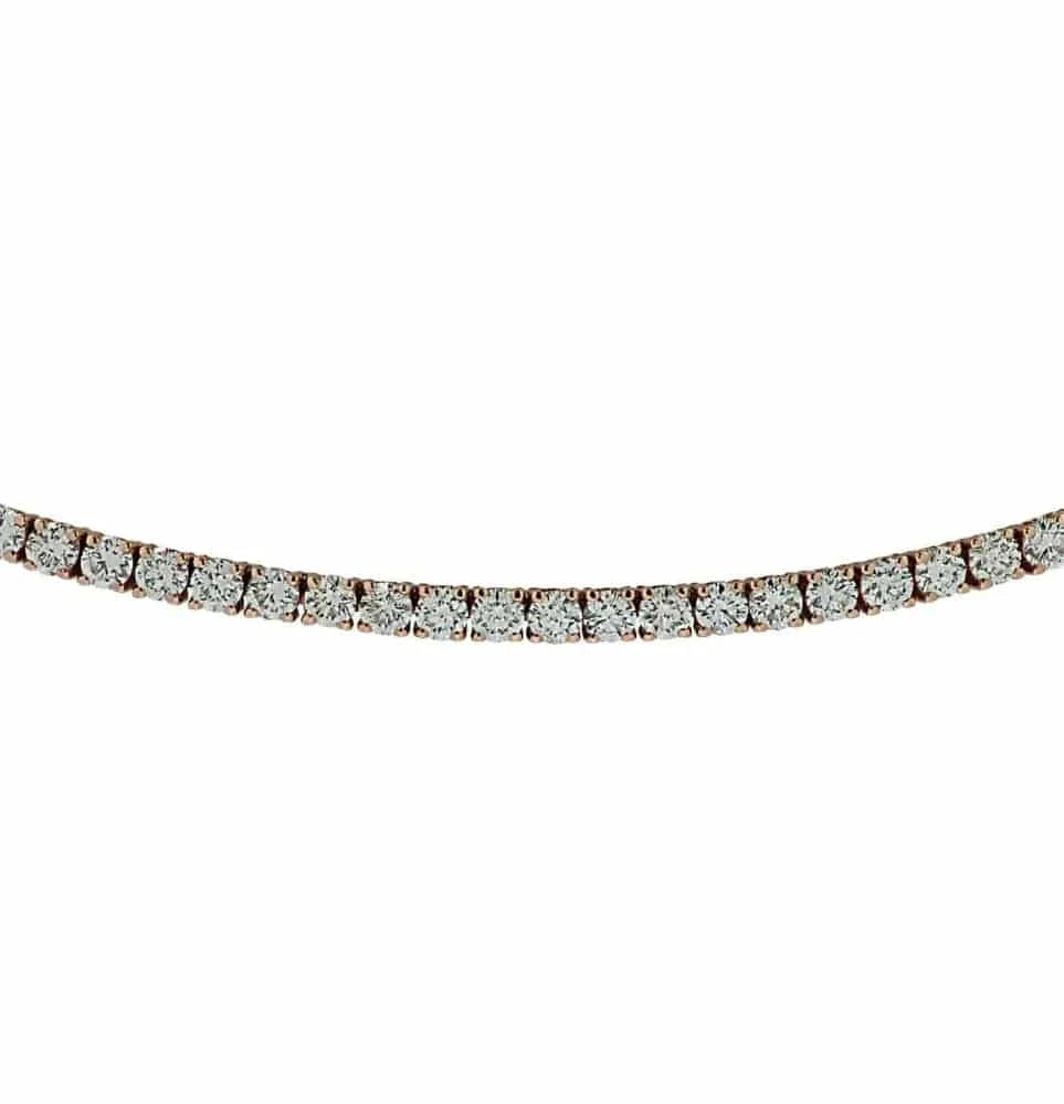 Vivid Diamonds Straight Line Tennis Necklace -V32529 - Vivid Diamonds