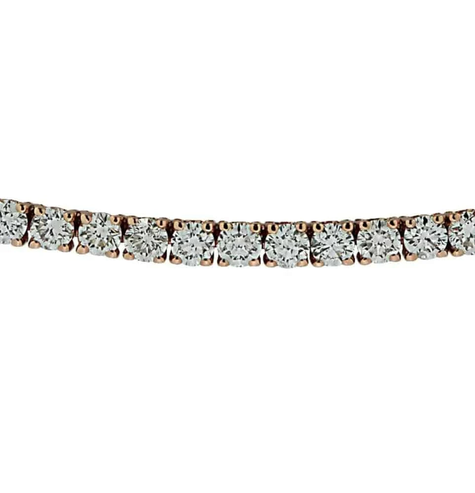 Vivid Diamonds Straight Line Tennis Necklace -V32529 - Vivid Diamonds