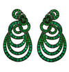 18 Carat Emerald Gypsy Style Earrings -V30162 - vividdiamonds