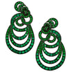 18 Carat Emerald Gypsy Style Earrings -V30162 - vividdiamonds