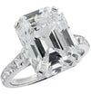 Vivid Diamonds Antique GIA Certified 7.23 Carat Emerald Cut Diamond Engagement Ring-V30206 - vividdiamonds